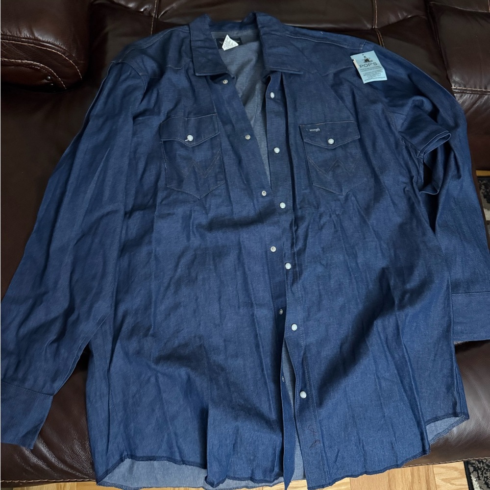 Wrangler Classic Blue Denim Shirt